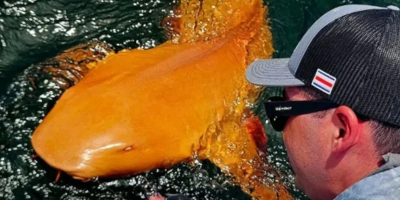 Oranger ammenhai mit weißen augen costa rica